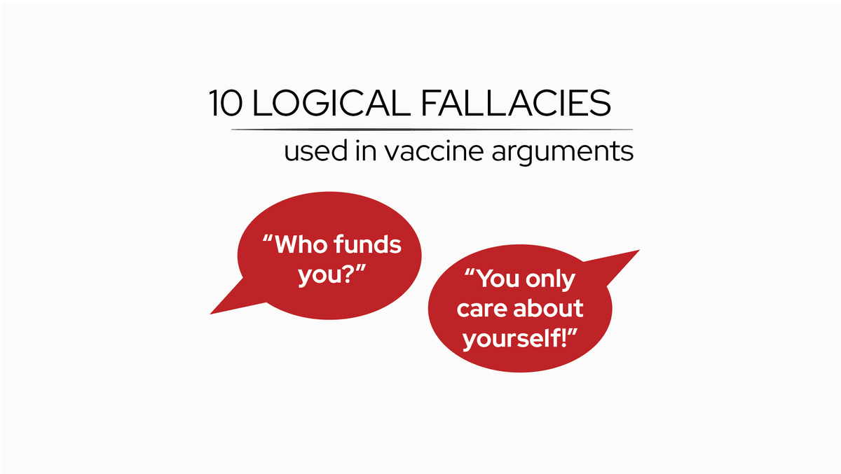 10 logical fallacies used in vaccine arguments