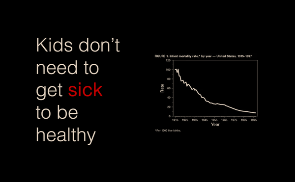 Kids don't need to get sick to be healthy